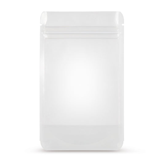 Standbodenbeutel Transparent — Detailansicht des Materials und der Verarbeitungs-Qualität